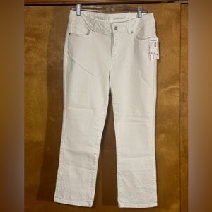White crop jeans from Dress Barn